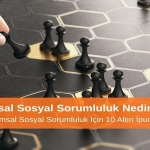 Kurumsal Sosyal Sorumluluk Nedir? Etkili Kurumsal Sosyal Sorumluluk İçin 10 Altın Öneri